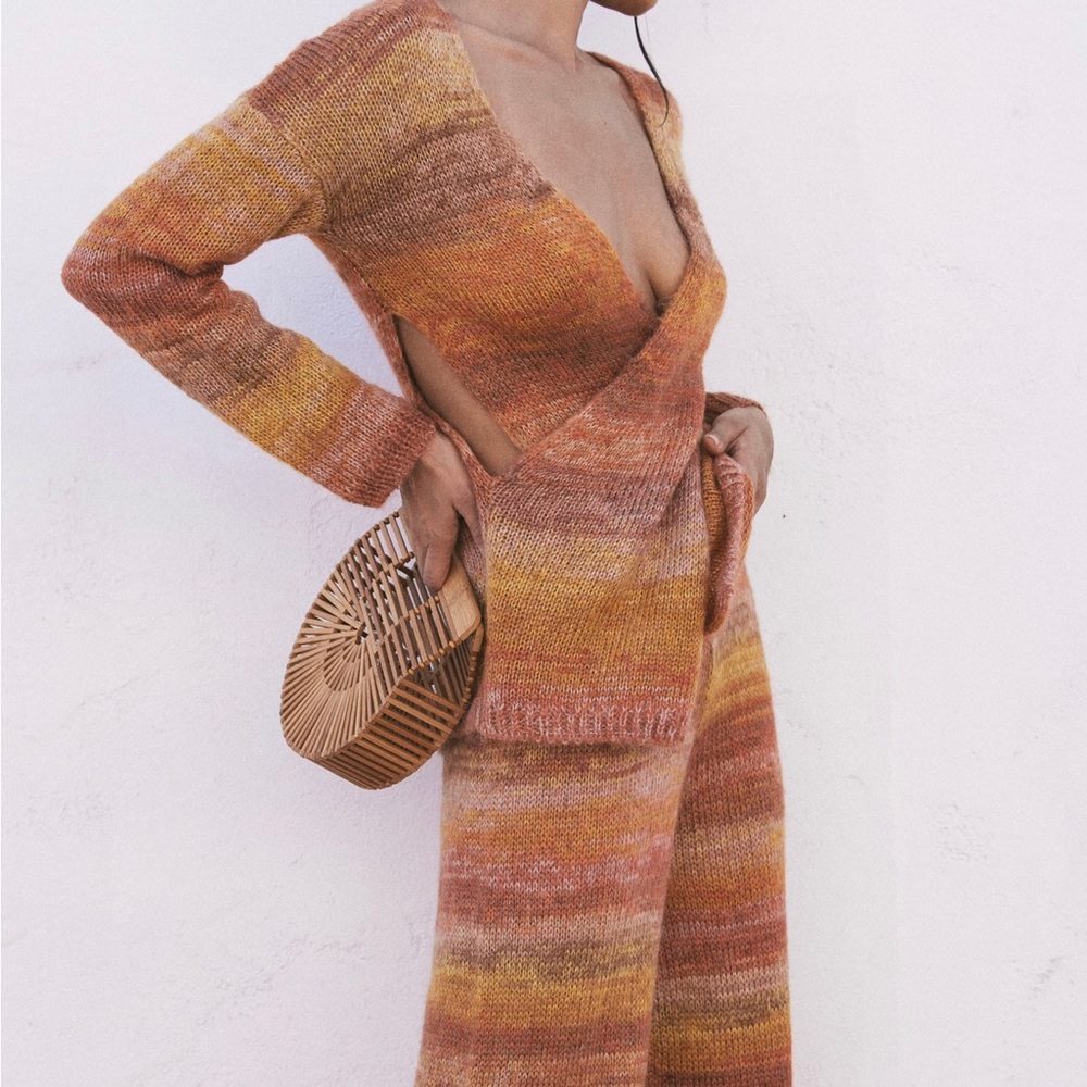 Cult Gaia Kora sweater - Sunset Space Dye